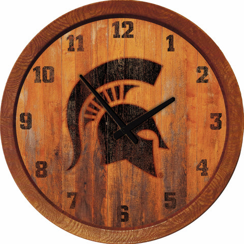 Michigan State Spartans 20” Barrel Top Clock