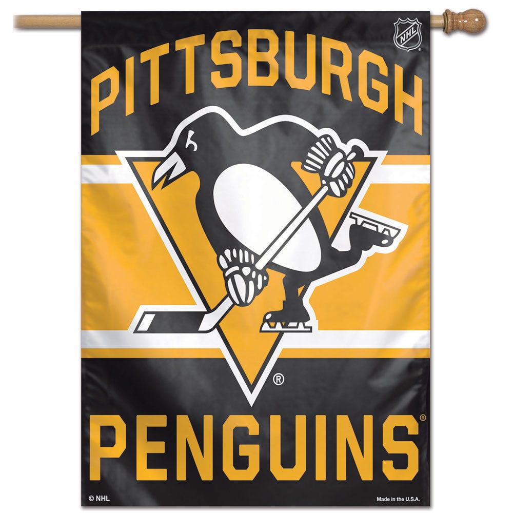 Pittsburgh Penguins Banner 28x40 Vertical