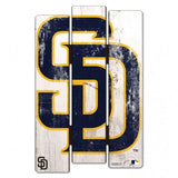 San Diego Padres Sign 11x17 Wood Fence Style