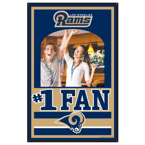 Los Angeles Rams Sign Wood 11x17 Mirror