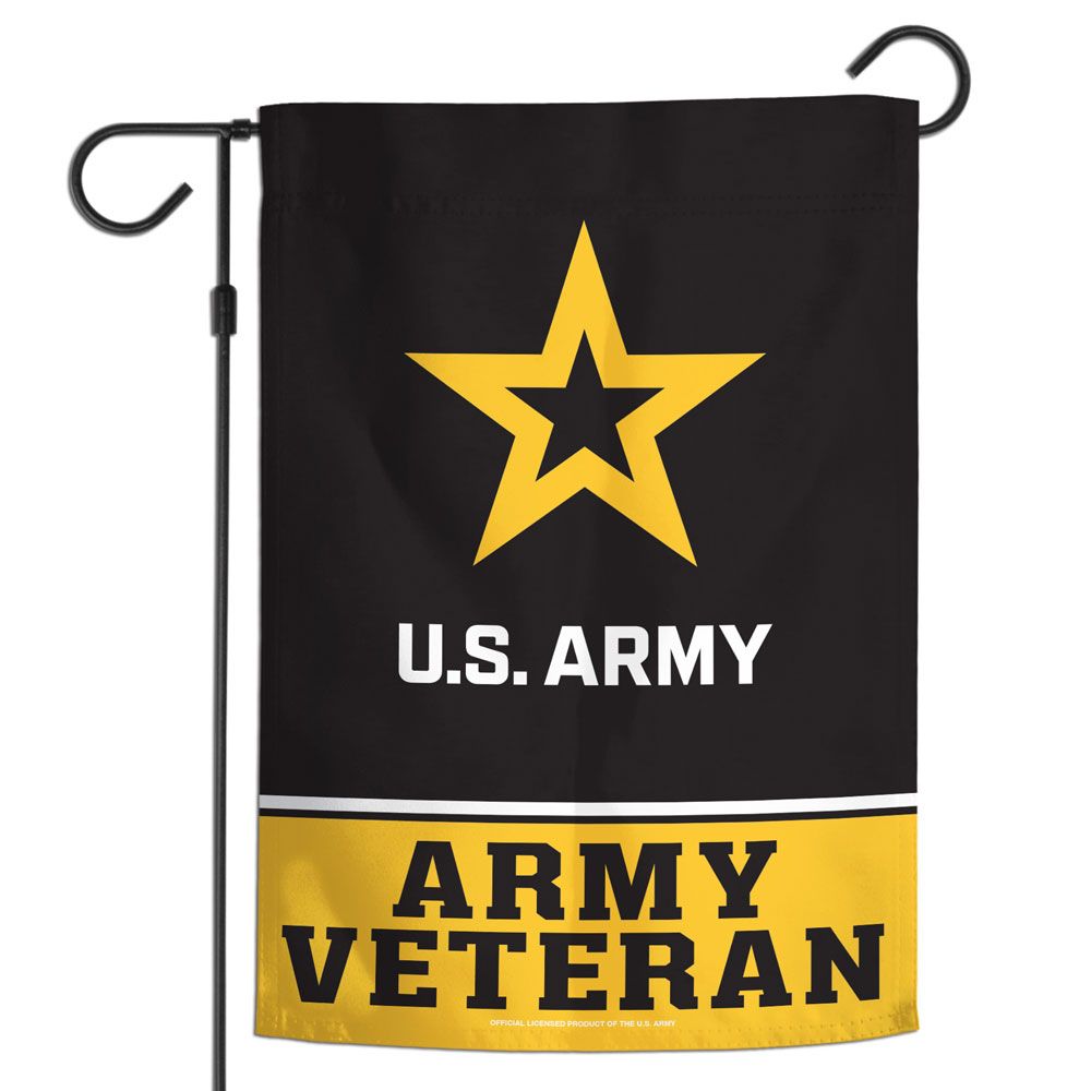 Veteran US Army Flag 12x18 Garden Style 1 Sided Design