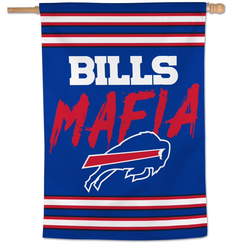 Buffalo Bills Banner 28x40 Vertical Bills Mafia Design Special Order