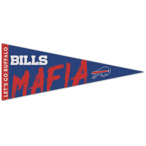 Buffalo Bills Pennant 12x30 Premium Style Bills Mafia Design Special Order