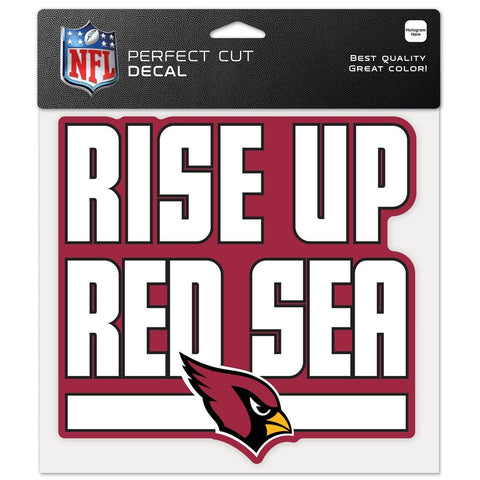 Arizona Cardinals Decal 8x8 Perfect Cut Color Slogan
