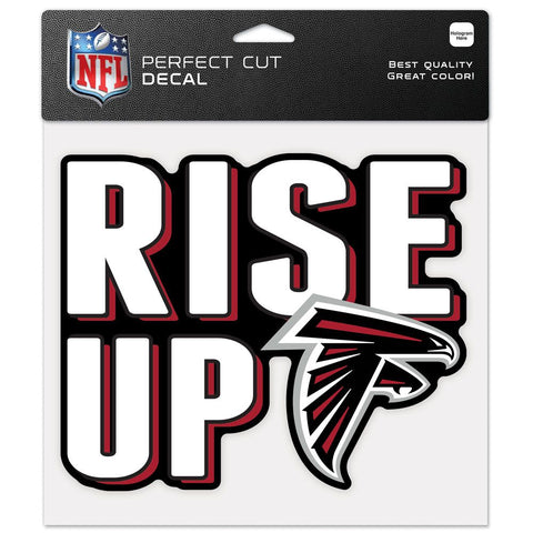 Atlanta Falcons Decal 8x8 Perfect Cut Color Slogan