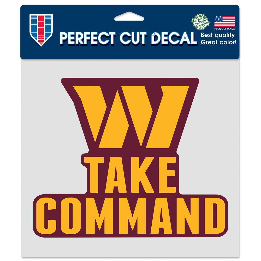 Washington Huskies Commanders Decal 8x8 Perfect Cut Color Slogan