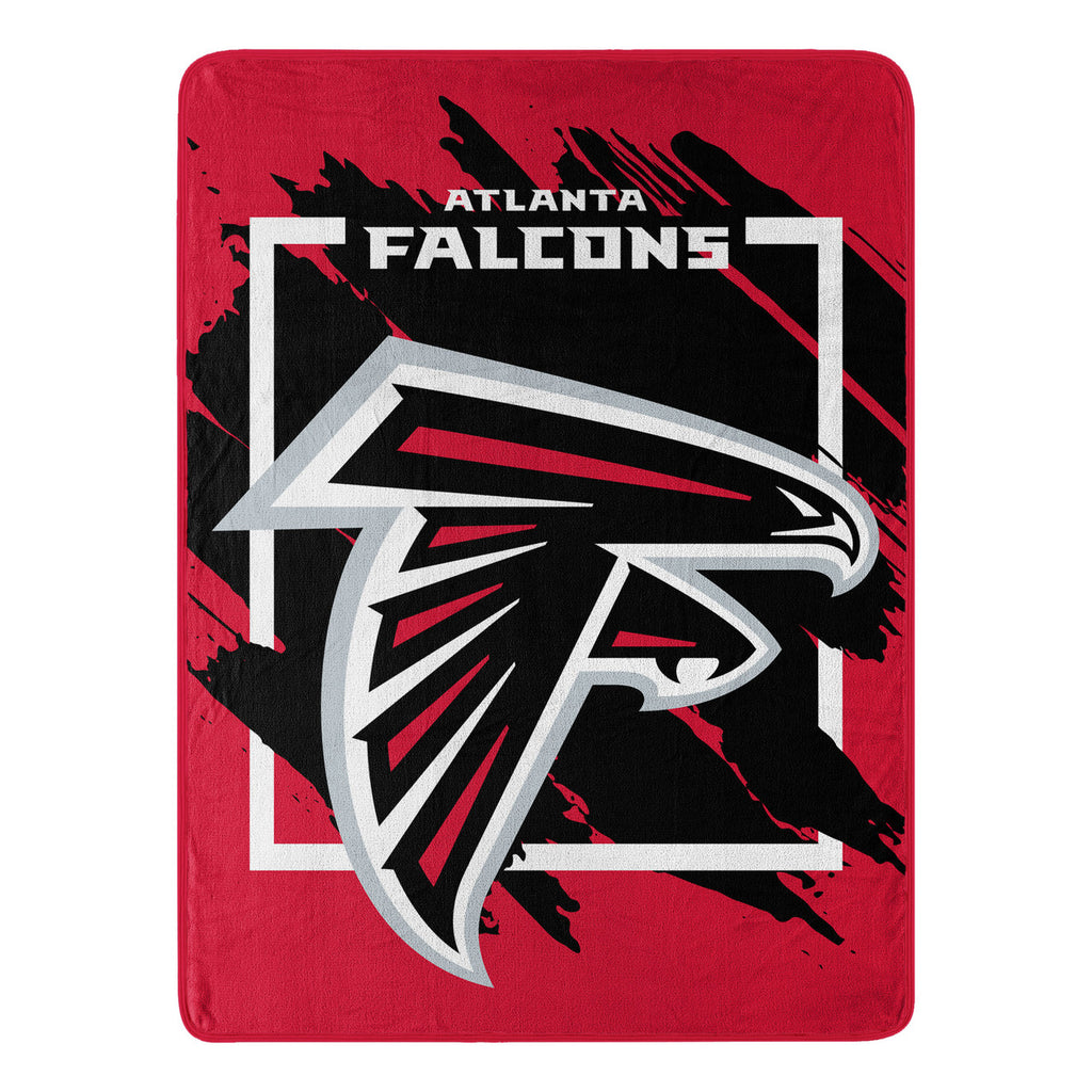 Atlanta Falcons Blanket 46x60 Micro Raschel Dimensional Design Rolled