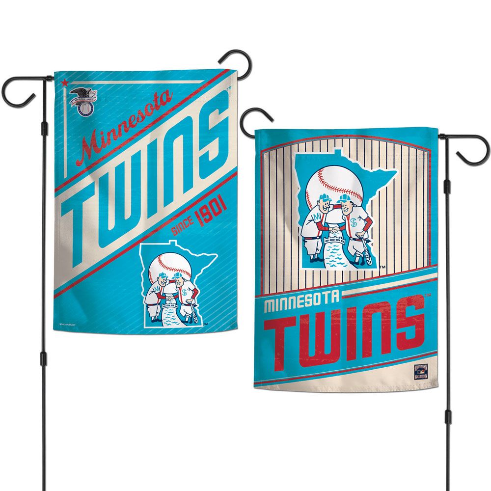 Minnesota Twins Flag 12x18 Garden Style 2 Sided Cooperstown