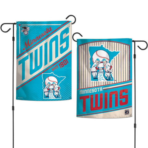 Minnesota Twins Flag 12x18 Garden Style 2 Sided Cooperstown