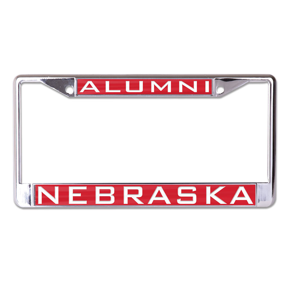 Nebraska Cornhuskers License Plate Frame Inlaid Alumni