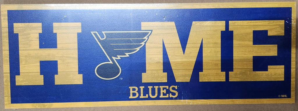 St. Louis Blues Sign 6x17 Wood Home