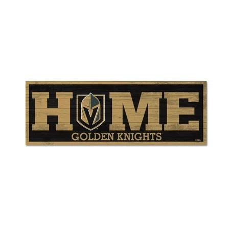 Las Vegas Golden Knights Sign 6x17 Wood Home