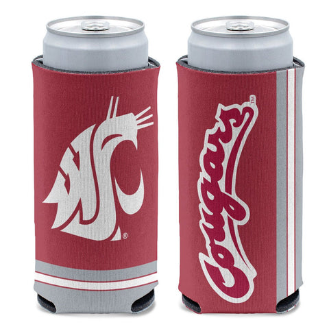 Washington State Cougars Can Cooler Slim Can Design