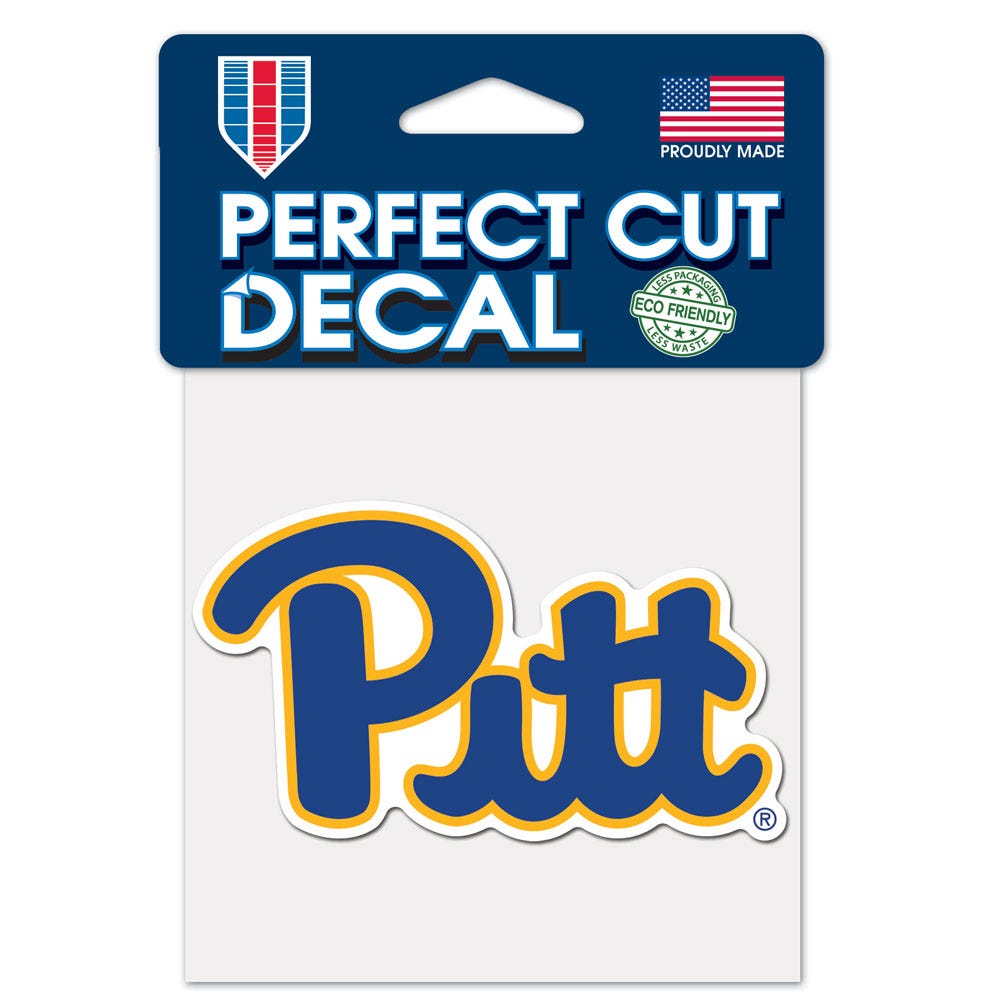 Pittsburgh Panthers Decal 4x4 Perfect Cut Color Special Order