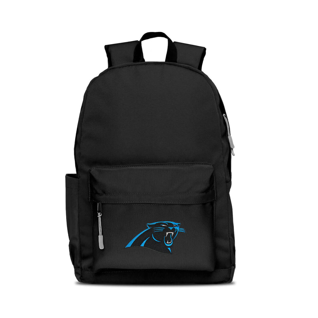 Carolina Panthers Backpack Campus Laptop Black with Gray