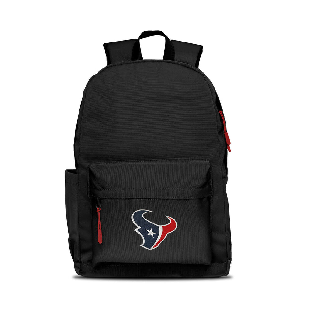 Houston Texans Backpack Campus Laptop Black with Red