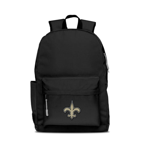 New Orleans Saints Backpack Campus Laptop Black with Gray