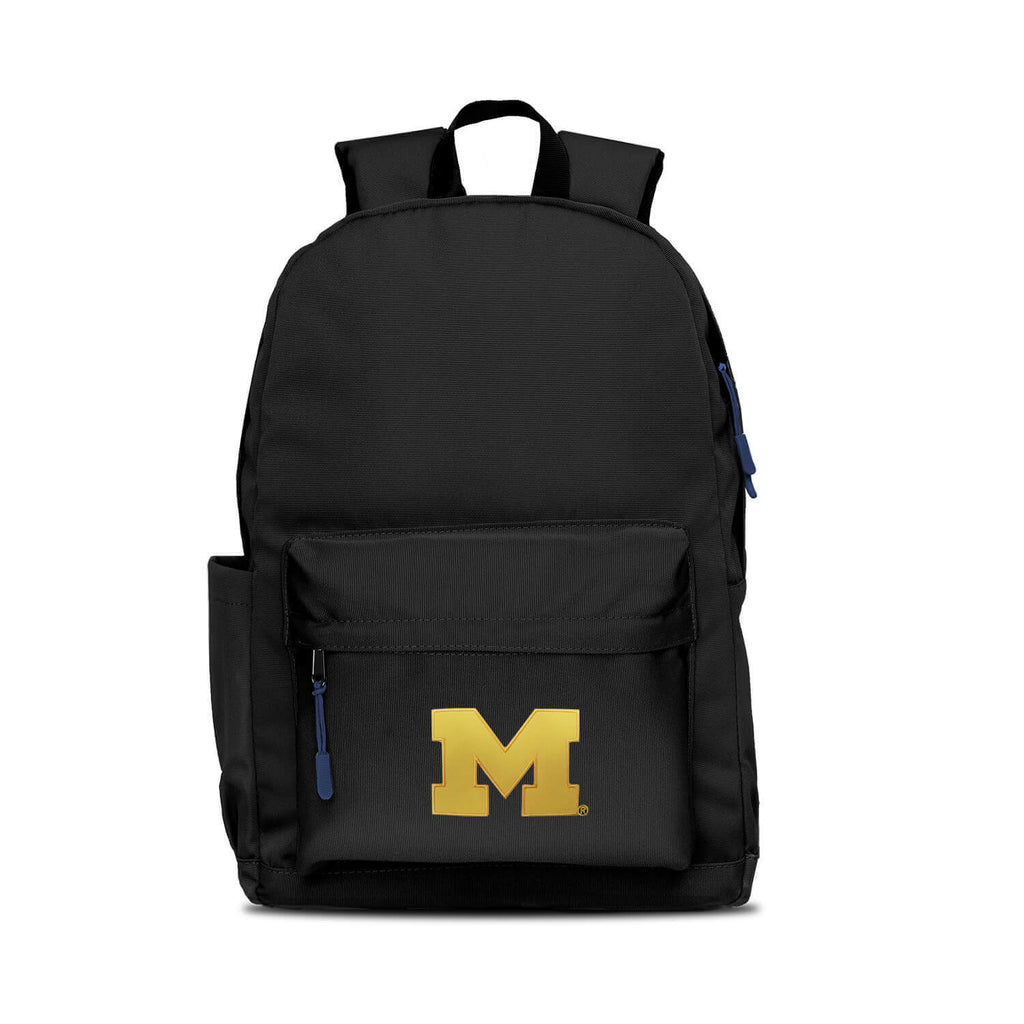 Michigan Wolverines Backpack Campus Laptop Black With Navy