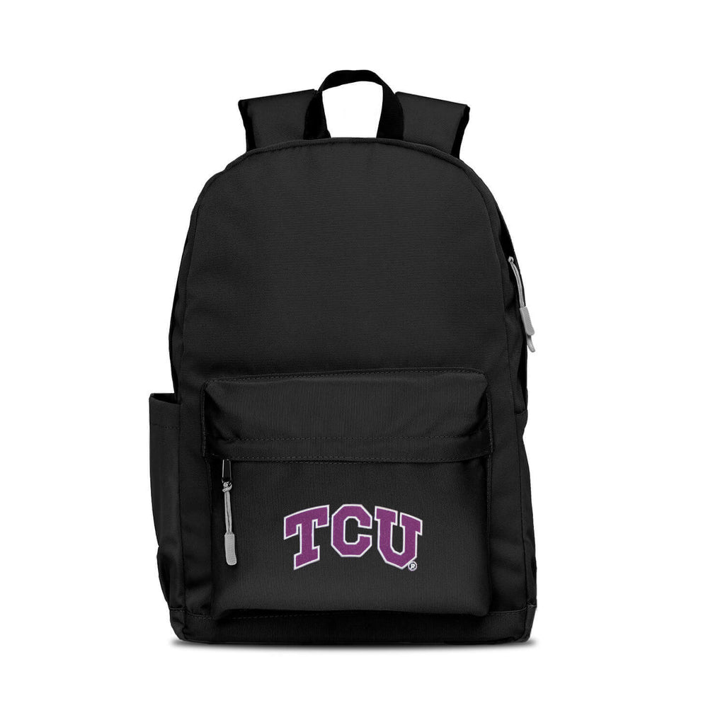 Texas Christian Horned Frogs Backpack Campus Laptop Black With Gray
