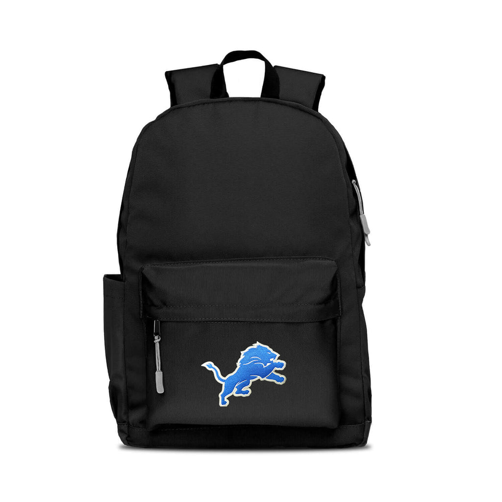 Detroit Lions Backpack Campus Laptop Black with Gray