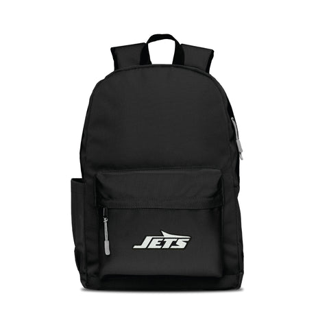 New York Jets Backpack Campus Laptop Black with Gray