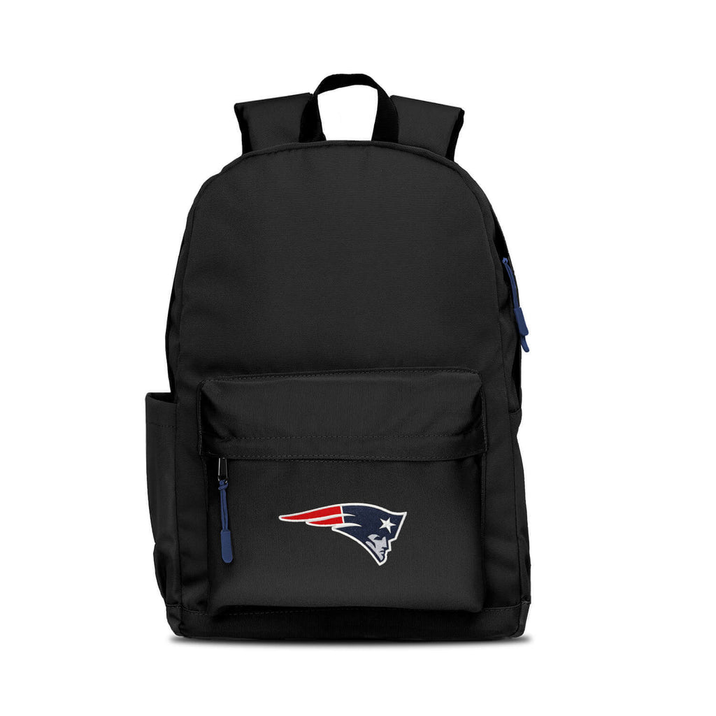 New England Patriots Backpack Campus Laptop Black with Navy