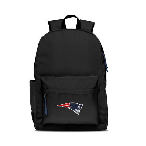 New England Patriots Backpack Campus Laptop Black with Navy