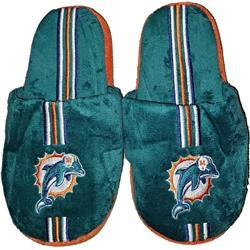 Miami Dolphins Slipper Youth 8 16 Size 7 8 Stripe (1 Pair) XL