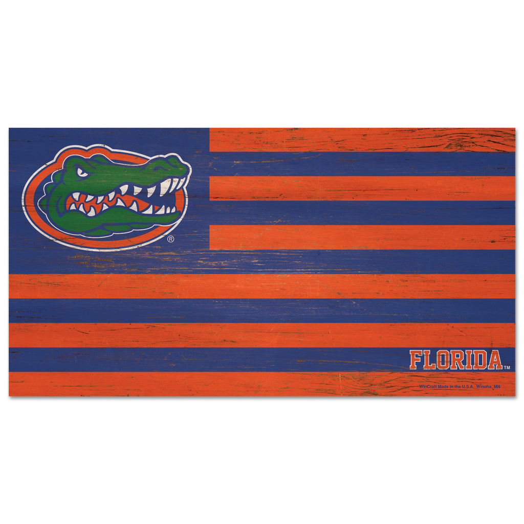 Florida Gators Sign Wood 9x17 Flag