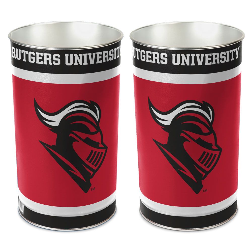 Rutgers Scarlet Knights Wastebasket 15 Inch Periodic Restock
