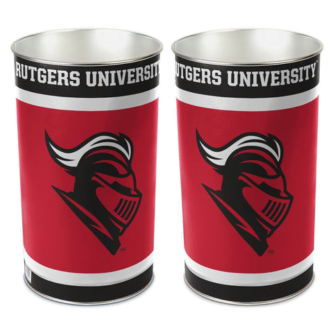 Rutgers Scarlet Knights Wastebasket 15 Inch Periodic Restock