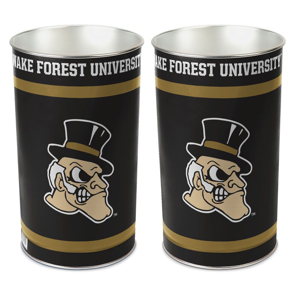 Wake Forest Demon Deacons Wastebasket 15 Inch Periodic Restock