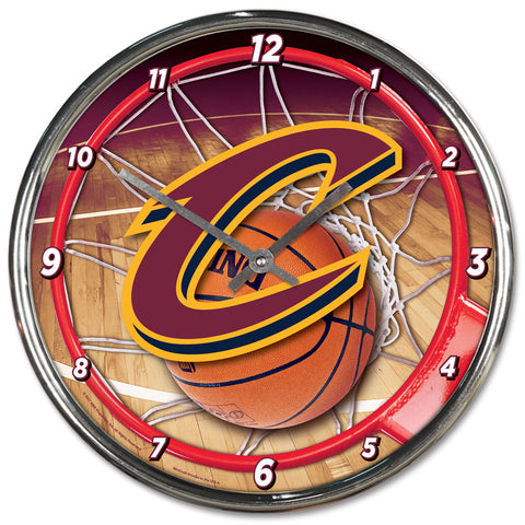 Cleveland Cavaliers Round Chrome Wall Clock Periodic Restock