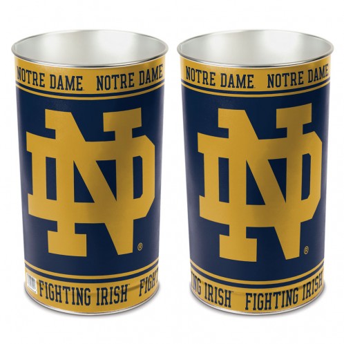 Notre Dame Fighting Irish Wastebasket 15 Inch ND Design Periodic Restock