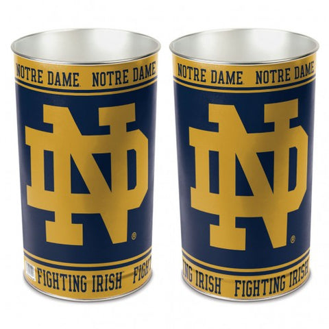 Notre Dame Fighting Irish Wastebasket 15 Inch ND Design Periodic Restock