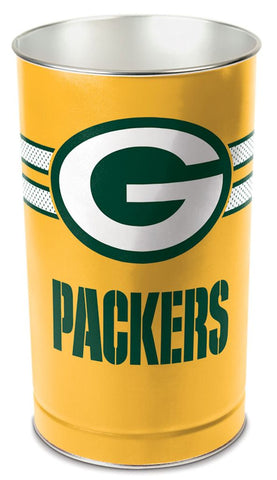 Green Bay Packers s Wastebasket 15 Inch Gold Design Periodic Restock