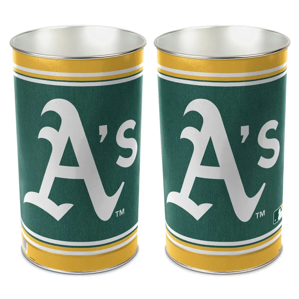 Oakland Athletics Wastebasket 15 Inch Periodic Restock