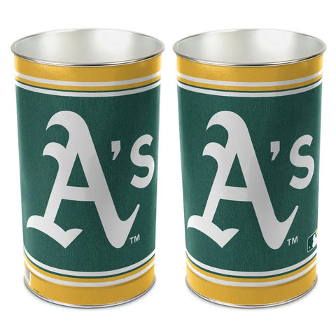 Oakland Athletics Wastebasket 15 Inch Periodic Restock