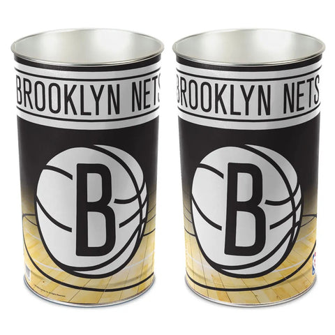 Brooklyn Nets Wastebasket 15 Inch Periodic Restock