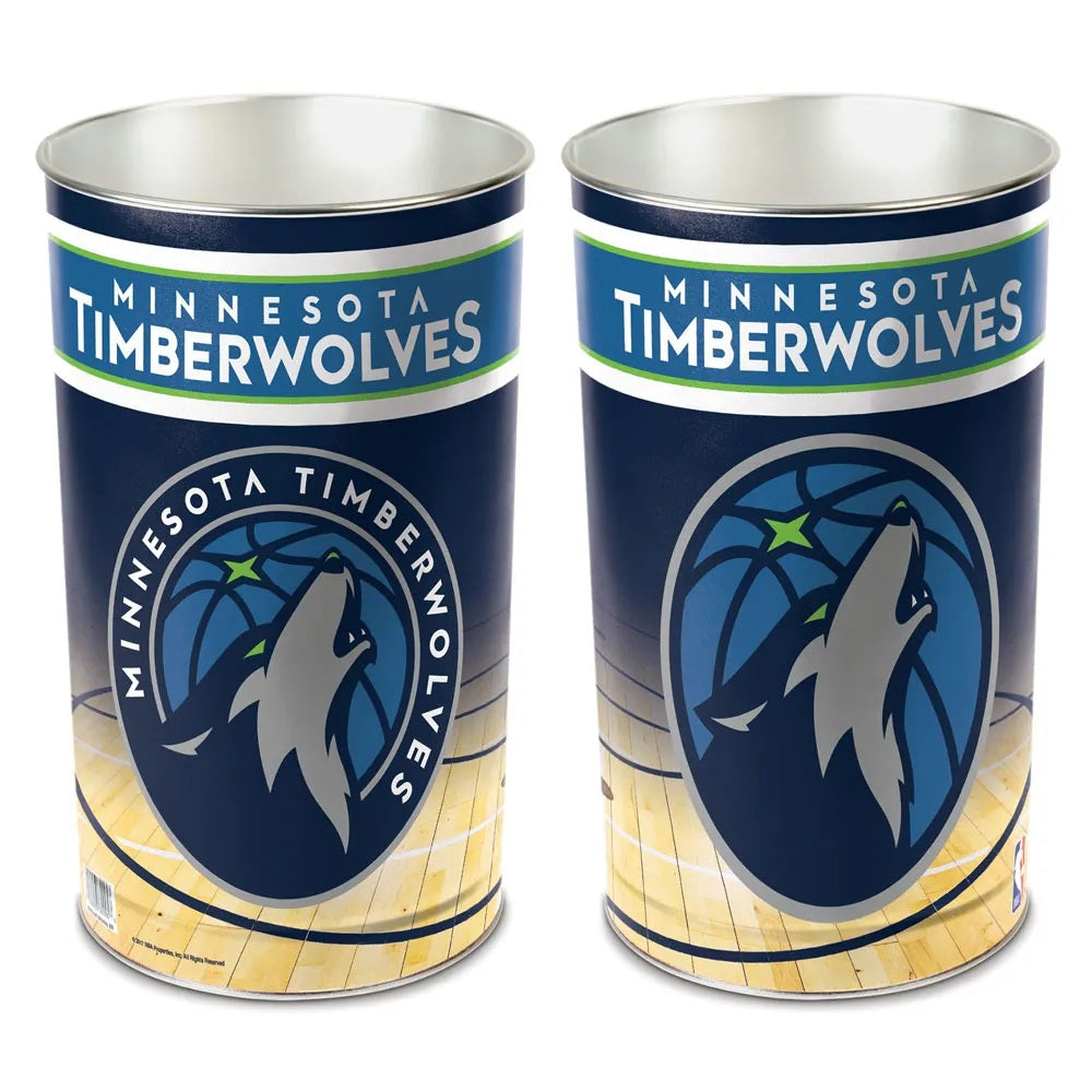 Minnesota Timberwolves Wastebasket 15 Inch Periodic Restock