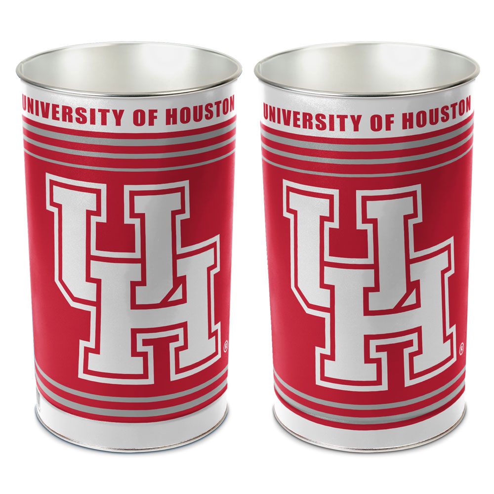 Houston Cougars Wastebasket 15 Inch Periodic Restock