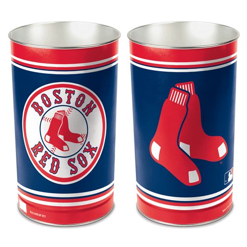Boston Red Sox Wastebasket 15 Inch Periodic Restock