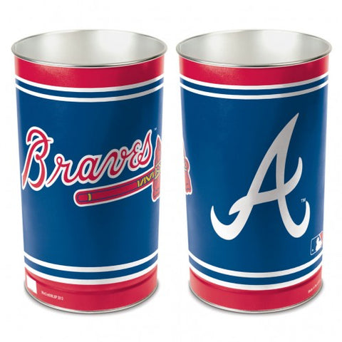 Atlanta Braves Wastebasket 15 Inch Periodic Restock
