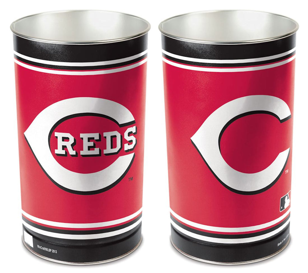 Cincinnati Reds Wastebasket 15 Inch Periodic Restock