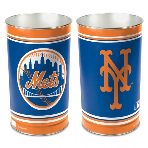 New York Mets Wastebasket 15 Inch Periodic Restock