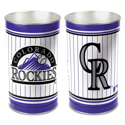Colorado Rockies Wastebasket 15 Inch Periodic Restock