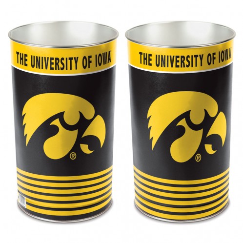 Iowa Hawkeyes Wastebasket 15 Inch Periodic Restock