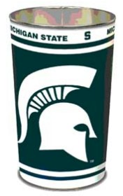 Michigan State Spartans Wastebasket 15 Inch Periodic Restock