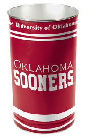 Oklahoma Sooners Wastebasket 15 Inch Periodic Restock