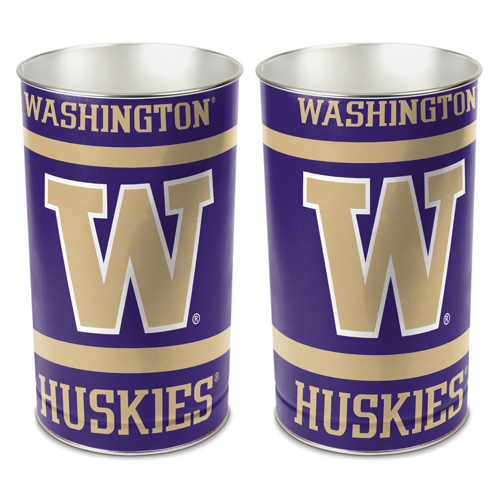 Washington Huskies Wastebasket 15 Inch Periodic Restock